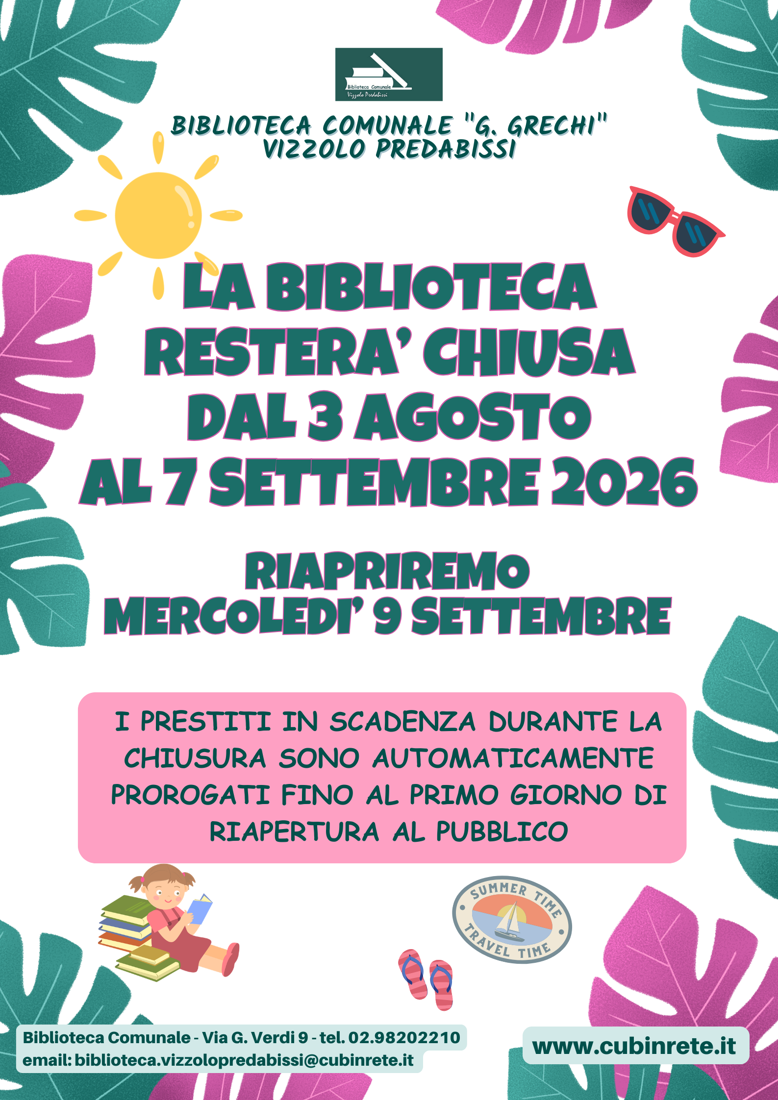 AVVISO CHIUSURA ESTIVA 2026