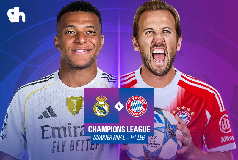 ريال مدريد ضد بايرن ميونخ – ذهاب دوري أبطال أوروبا دور الـ8