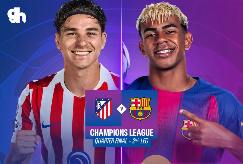 أتلتيكو مدريد ضد برشلونة – إياب دوري أبطال أوروبا دور الـ8