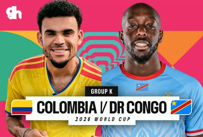 كولومبيا ضد الكونغو الديمقراطية  - كاس العالم 2026 المجموعة K