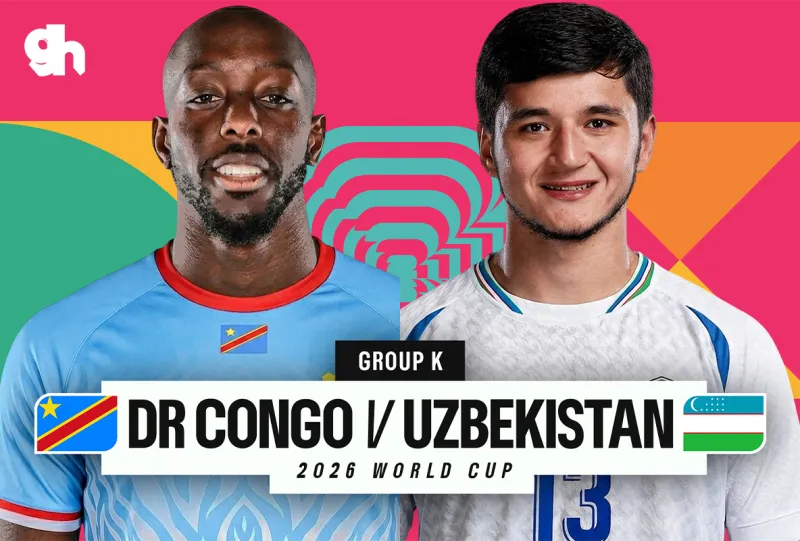 الكونغو الديمقراطية ضد أوزباكستان  - كاس العالم 2026 المجموعة K