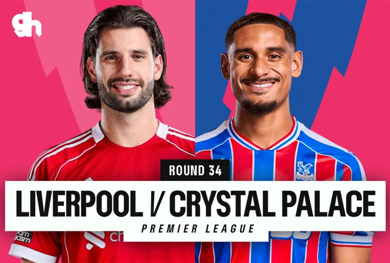Liverpool Vs Crystal Palace - Premier League 2026/25 Matchweek 34