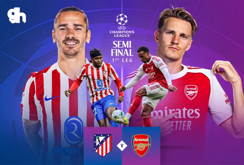 اتلتيكو مدريد ضد ارسنال  – ذهاب دوري أبطال أوروبا دور نصف النهائي