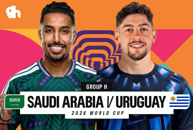 السعودية ضد الاوروغواي - كاس العالم 2026 المجموعة H