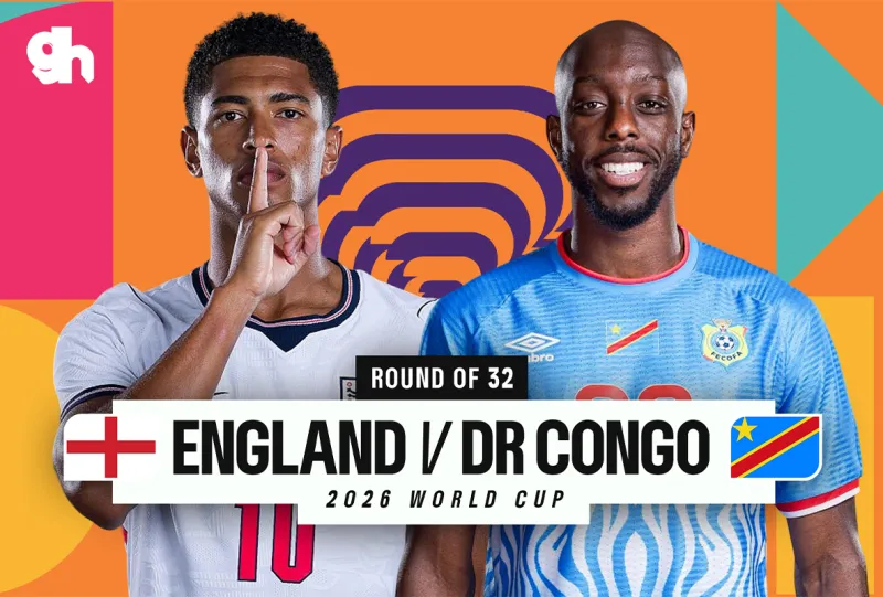 England vs Congo DR - FIFA World Cup 2026 Round 32