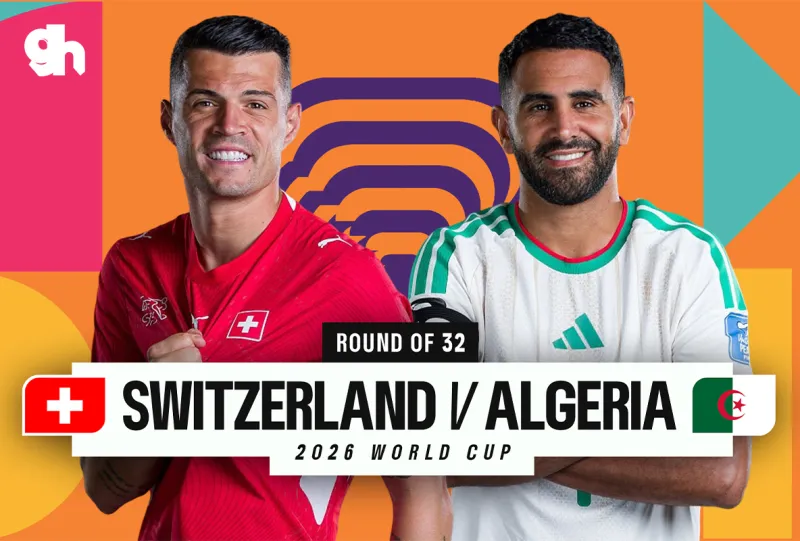 سويسرا ضد الجزائر  - الدور 32 كاس العالم 2026