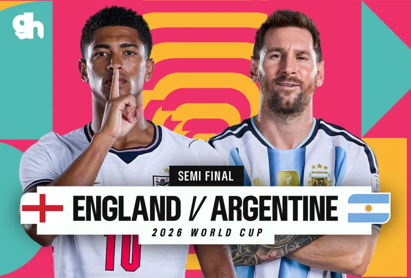انجلترا ضد الاجنتين - الدور النصف النهائي كاس العالم 2026