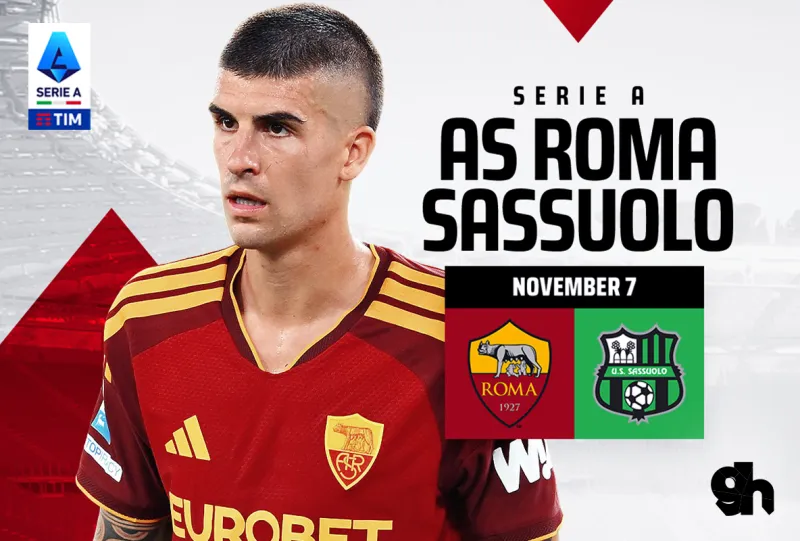 Roma vs Sassuolo - Round 11 Italian League 2026/27