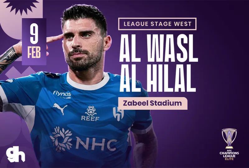 الوصل الاماراتي ضد الهلال السعودي - دوري ابطال اسيا للنخبة 2027/2026