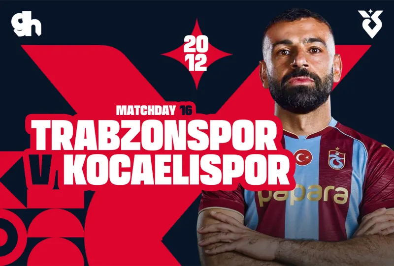 Trabzonspor vs Kocaelispor - Matchday16- Turkish Super Lig