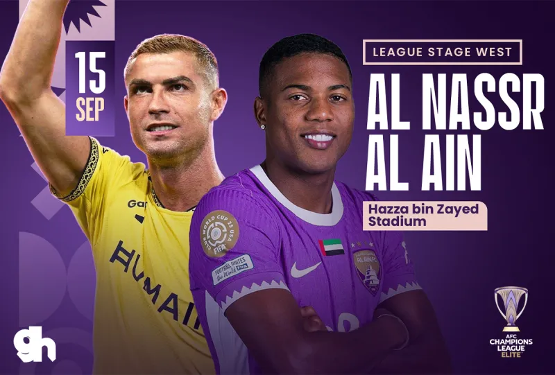 العين الاماراتي ضد النصر السعودي - دوري ابطال اسيا للنخبه 2026/2027