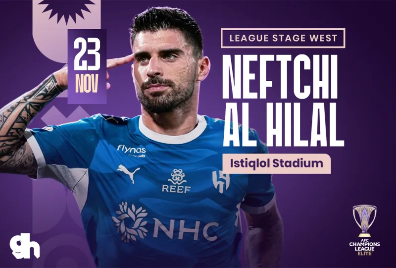 نفتشي الاوزبكي ضد الهلال السعودي - دوري ابطال اسيا للنخبة 2027/2026
