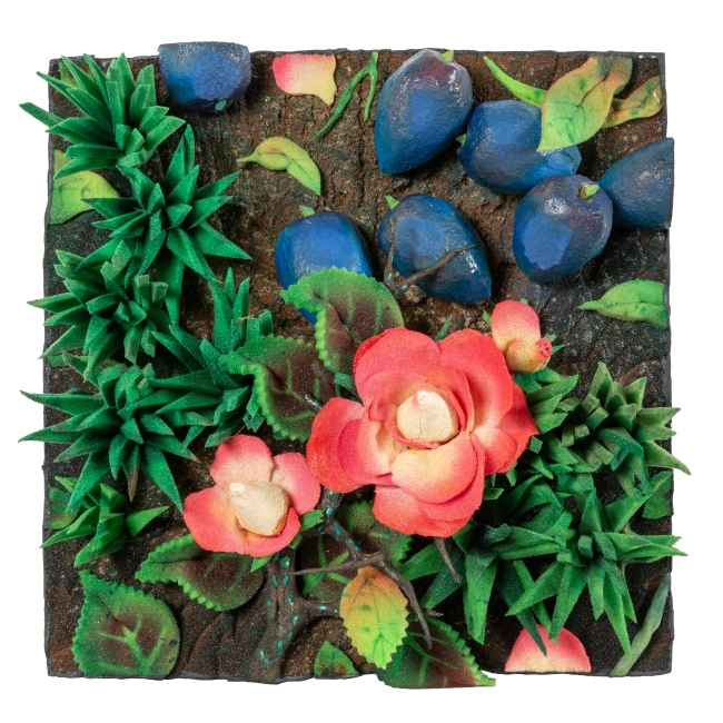 Piero Gilardi - Rose e prugne