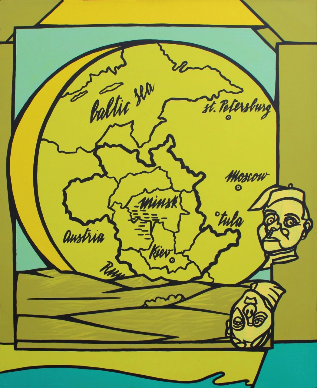 Valerio Adami - La falce di luna (studio)