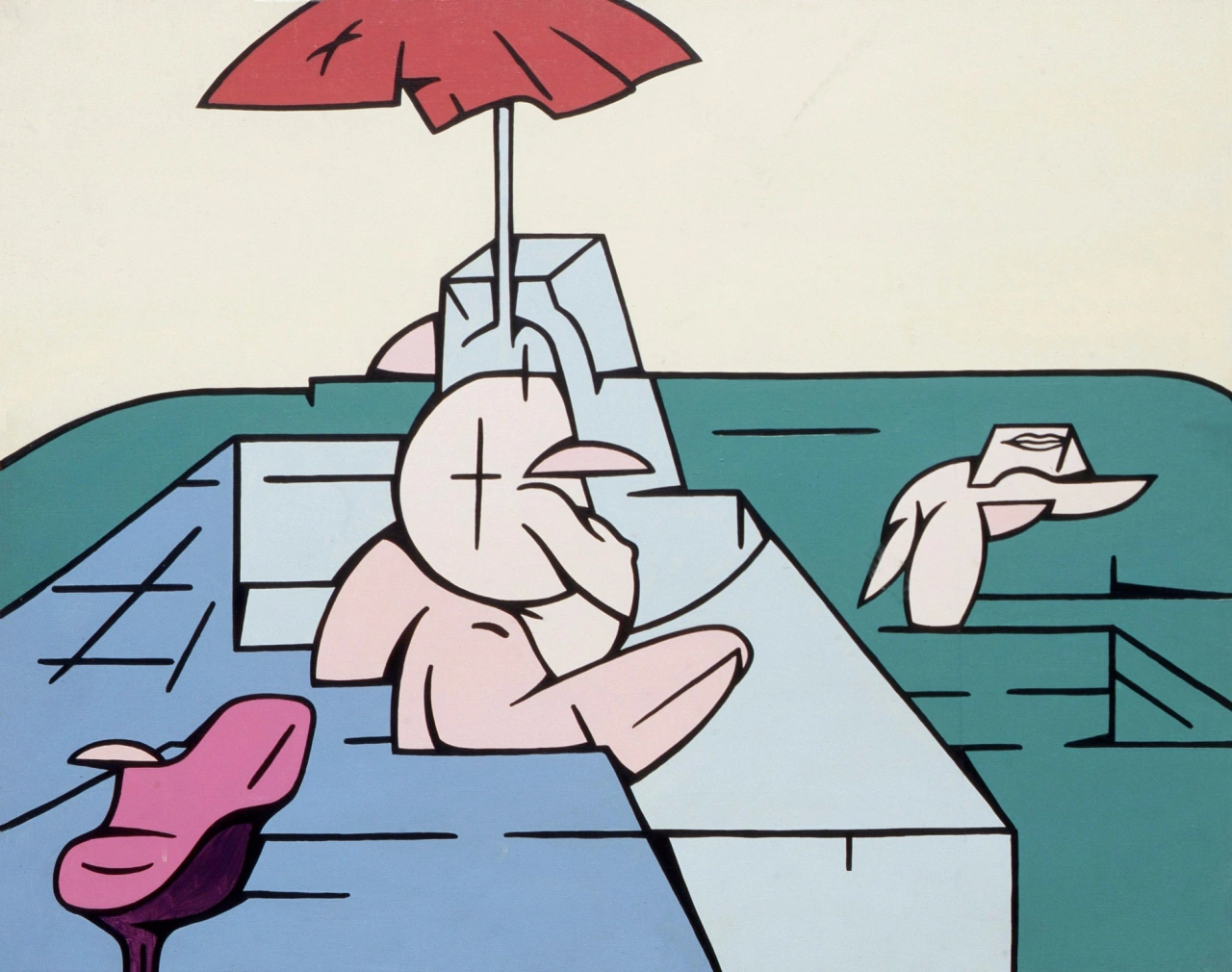 Valerio Adami - Déjeuner sur l'herbe