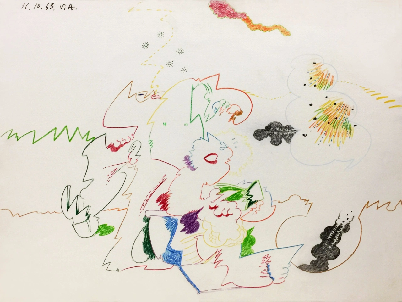 Valerio Adami - senza titolo