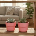 محبس غرس وردي F?RENLIGplastic flower pot, pink, 12 cm, indoo