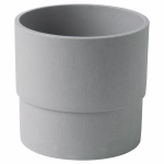 محبس غرس فخار اسود NYPONplastic flower pot, gray, 12 cm