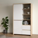 بوفيه Next China cabinet 2 doors + 1 glass door + 2 drawers