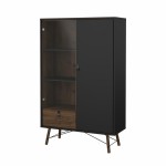 بوفيه  Ry China cabinet 1 door + 1 glass door + 1 drawer