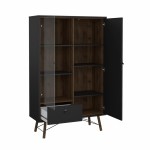 بوفيه  Ry China cabinet 1 door + 1 glass door + 1 drawer