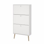 دولاب احذية    Bodo Shoe cabinet 3 flap doors White White