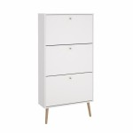 دولاب احذية    Bodo Shoe cabinet 3 flap doors White White