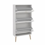 دولاب احذية    Bodo Shoe cabinet 3 flap doors White White