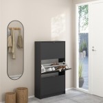 دولاب احذية  SHOES SHOE CABINET W. 3 TILTING DOORS AND 2 LAYERS