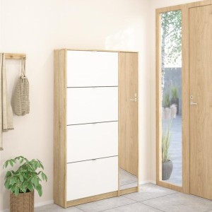 دولاب احذية     Shoes Shoe cabinet w. 4 tilting doors and 2 layers