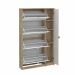 دولاب احذية     Shoes Shoe cabinet w. 4 tilting doors and 2 layers