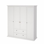 دولاب ملابس  Paris Wardrobe with 4 doors + 2 drawers
