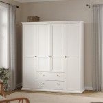 دولاب ملابس  Paris Wardrobe with 4 doors + 2 drawers