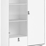 فترينة لون ابيض China cabinet 1 door + 1 g