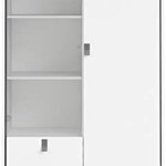 فترينة لون ابيض China cabinet 1 door + 1 g