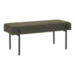 Swindon Bench Bench, bouclé, dark green, black legs 100x36x42,5 cm, كرسي بوف