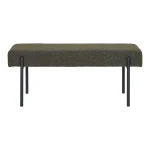 Swindon Bench Bench, bouclé, dark green, black legs 100x36x42,5 cm, كرسي بوف
