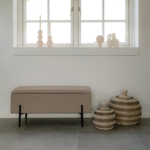 بوف تخزين Watford Bench - Bench in bouclé with storage, bei