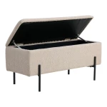 بوف تخزين Watford Bench - Bench in bouclé with storage, bei
