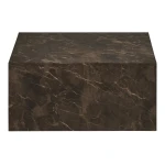 Prague Coffee Table Coffee table, marble look, brown 60x80x40 cm طاولة ضيافة