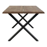 طاولة أكل خشب طبيعي مع 4 كراسي - Toulon Dining Table with 4 montpellier dining chairs