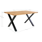 طاولة أكل خشبي مع 4 كراسي- Toulon Dining Table