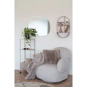 Torres Metal Cart Metal Cart, steel, sand, 3 shelves 35x35x100 cm طاولة جانبية متحركة