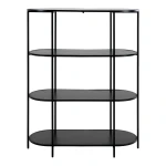طاولة مدخلVita shelf - Oval shelf, 4 shelves, black, black f