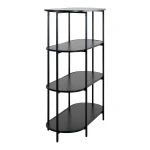 طاولة مدخلVita shelf - Oval shelf, 4 shelves, black, black f