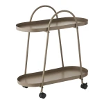 Empoli Bar Trolley Bar trolley, 2 shelves, steel, brown 27,5x60x64 cm عربة تقديم