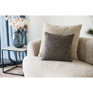 Tavira Cushion Cushion, bouclé, dark grey 45x45 cm مخدة صالون لون رمادي