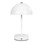 Holt Table Lamp Table lamp, metal, rechargeable, white/steel سهارة لون ابيض