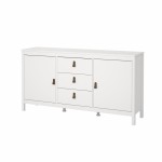 خزانة مدريد 3+2 بيضاء  Madrid Sideboard 2 doors + 3 drawers
