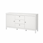 خزانة مدريد 3+2 بيضاء  Madrid Sideboard 2 doors + 3 drawers